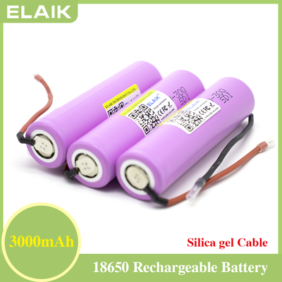 18650 Battery 3000mah 30Q 3.7v Lithium-ion Rechargeable Battery w/DIY cable