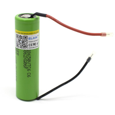 VTC6 18650 3.7V 3000mAh Power lithium battery w/DIY cable