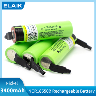 NCR18650B 3400mAh 3.7V Premium cell Lithium Battery w/DIY nickel