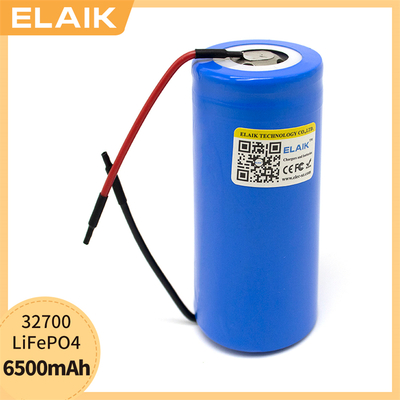 3.2V 6500mAh 32700 LiFePO4 Battery 35A continuous discharge Max 55A High power battery w/DIY cable