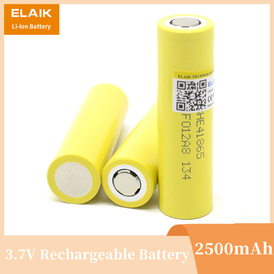 HE4 18650 Rechargeable li-lon battery 3.6V 2500mAh Battery cell flat top