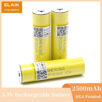 HE4 18650 Rechargeable li-lon battery 3.6V 2500mAh Battery cell Button top