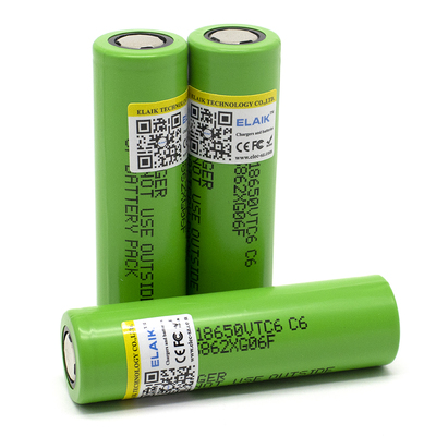 VTC6 18650 3.7V 3000mAh Power lithium battery Flat Top