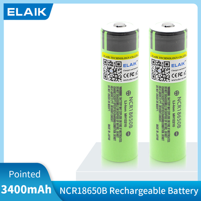 NCR18650B 3.7v 3400 mah 18650 Lithium Rechargeable Battery P34 button top